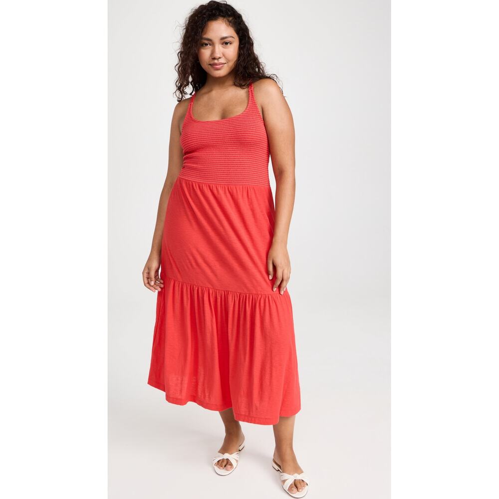 Nation LTD Penelope Cross Back Midi Dress in Cherry Bomb Size XXL